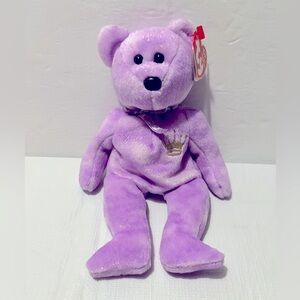 Ty Beanie Baby - YOURS TRULY Bear (Hallmark Gold Crown Excl) MINT with TAGS